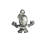 CHROME HEARTS クロムハーツ TINY FOTI HARRIS TEETER 2P DIA フォティ タイニーハリスティータ ダイヤ チャーム ペンダントトップ シルバー 925 ★人気高騰中★