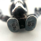 CHROME HEARTS クロムハーツ TINY FOTI HARRIS TEETER 2P DIA フォティ タイニーハリスティータ ダイヤ チャーム ペンダントトップ シルバー 925 ★人気高騰中★