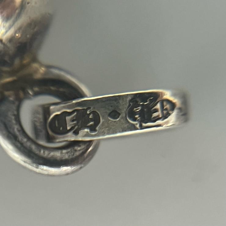 CHROME HEARTS クロムハーツ TINY FOTI HARRIS TEETER 2P DIA フォティ タイニーハリスティータ ダイヤ チャーム ペンダントトップ シルバー 925 ★人気高騰中★