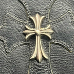 CHROME HEARTS クロムハーツ SQ PKT CH CRS スクエアポケットCHクロス ショルダーバッグ ブラック ★人気高騰中★