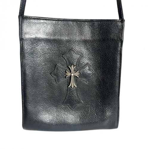 CHROME HEARTS クロムハーツ SQ PKT CH CRS スクエアポケットCHクロス ショルダーバッグ ブラック ★人気高騰中★