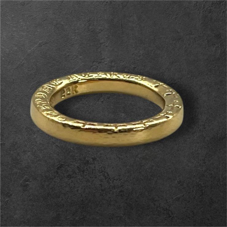 CHROME HEARTS クロムハーツ NTFL リング 指輪 アクセサリー 22K ゴールド 7.5号 ★人気高騰中★
