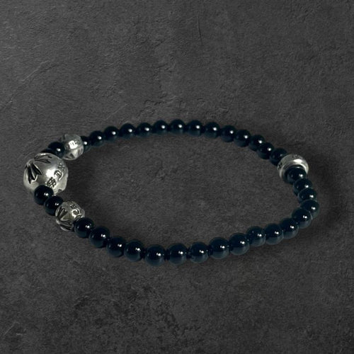 CHROMEHEARTS クロムハーツ BEAD ビーズブレスレット 4mm アクセサリー シルバー 925 ★美品★