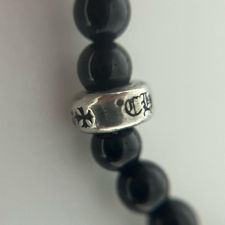 CHROMEHEARTS クロムハーツ BEAD ビーズブレスレット 4mm アクセサリー シルバー 925 ★美品★