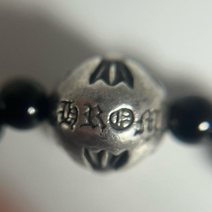 CHROMEHEARTS クロムハーツ BEAD ビーズブレスレット 4mm アクセサリー シルバー 925 ★美品★