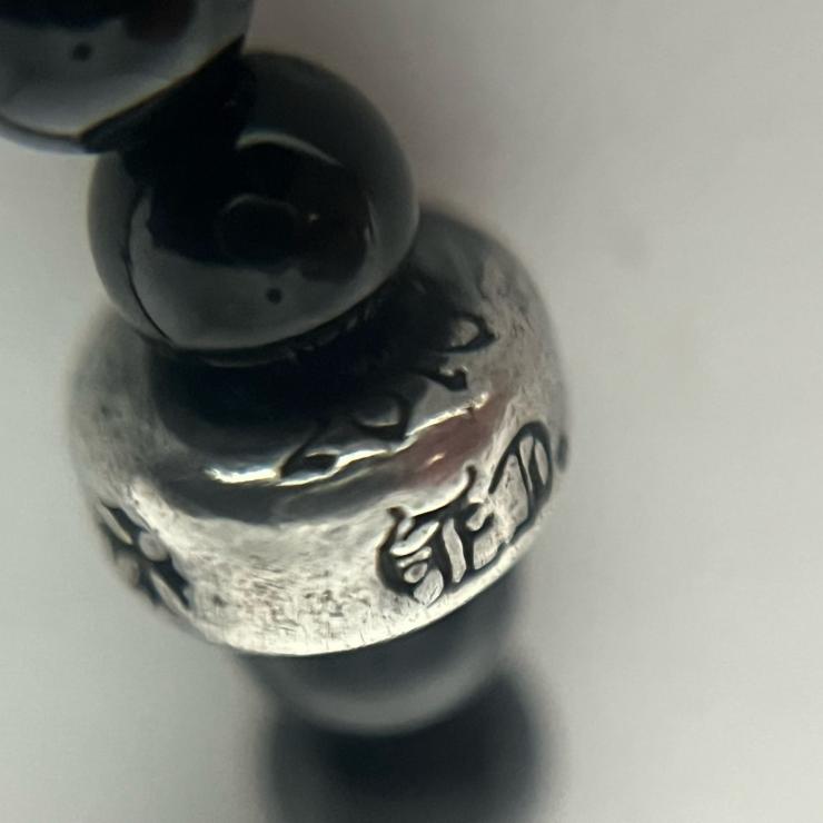 CHROMEHEARTS クロムハーツ BEAD ビーズブレスレット 4mm アクセサリー シルバー 925 ★美品★