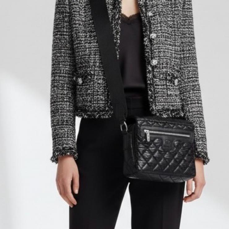 CHANEL シャネル ショルダーバッグ ココ･コクーン メッセンジャーバッグ A48616 ブラック ★中古品★