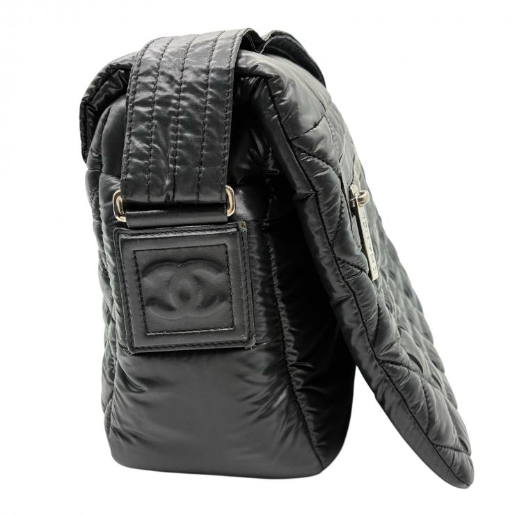 CHANEL シャネル ショルダーバッグ ココ･コクーン メッセンジャーバッグ A48616 ブラック ★中古品★
