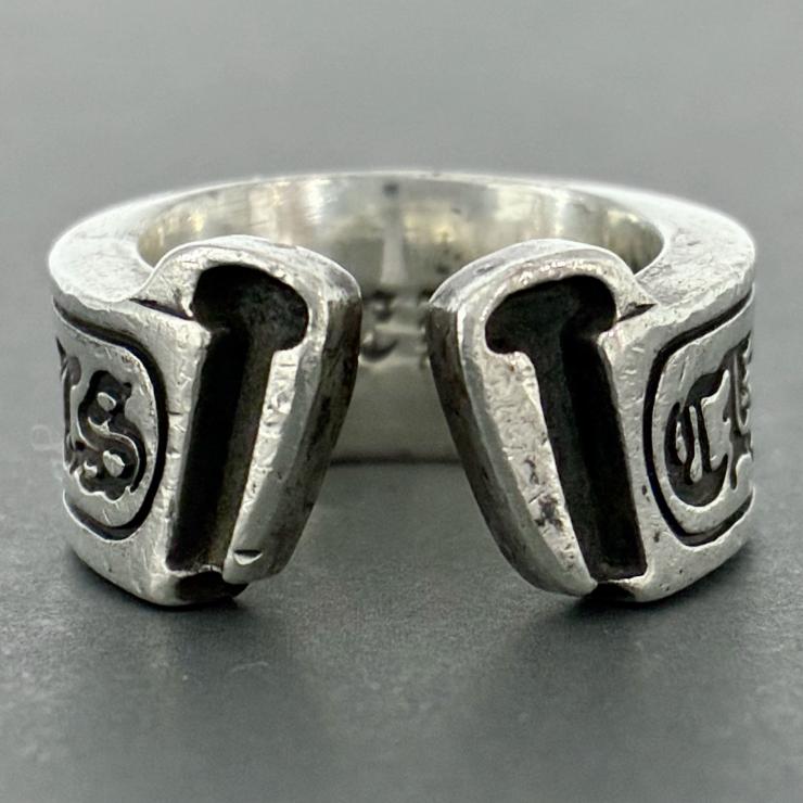 CHROME HEARTS クロムハーツ スクロール ラベル リング 指輪 アクセサリー シルバー Silver 925 12号 ★人気高騰中★