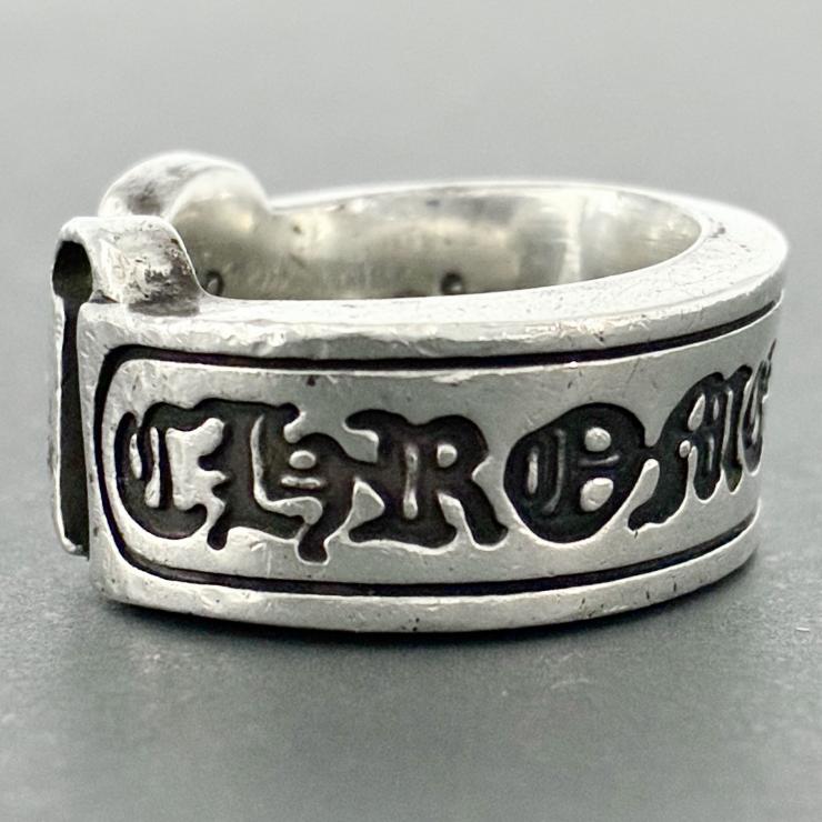 CHROME HEARTS クロムハーツ スクロール ラベル リング 指輪 アクセサリー シルバー Silver 925 12号 ★人気高騰中★
