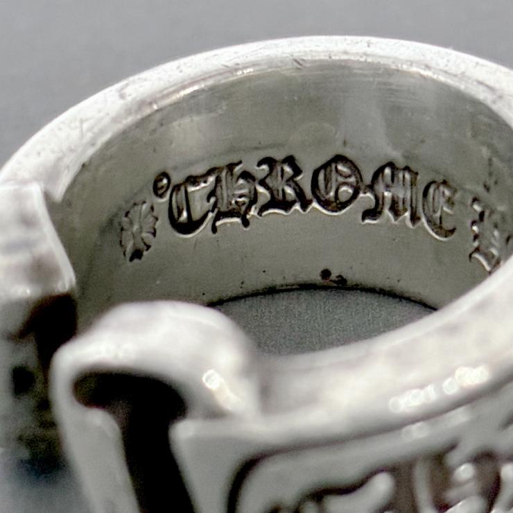 CHROME HEARTS クロムハーツ スクロール ラベル リング 指輪 アクセサリー シルバー Silver 925 12号 ★人気高騰中★