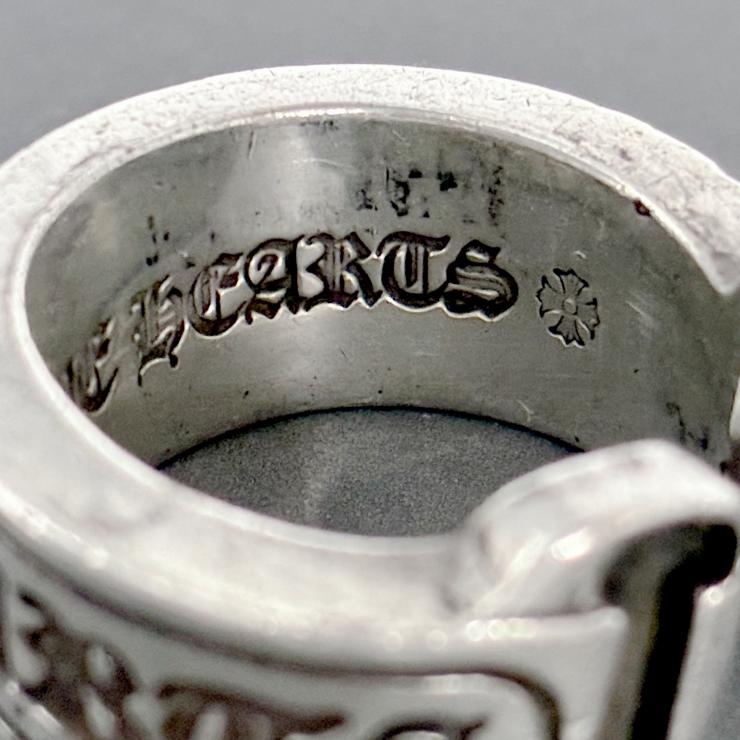 CHROME HEARTS クロムハーツ スクロール ラベル リング 指輪 アクセサリー シルバー Silver 925 12号 ★人気高騰中★