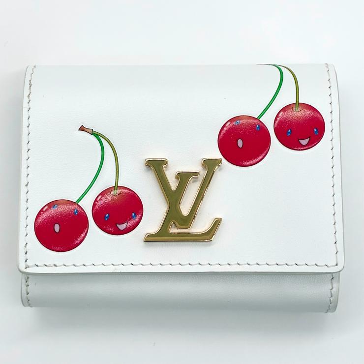 LOUIS VUITTON ルイ・ヴィトン 村上隆 ポルトフォイユ カプシーヌ タイニー 二つ折り 財布 M14298 ★美品★ ★箱付、RFID反応有★