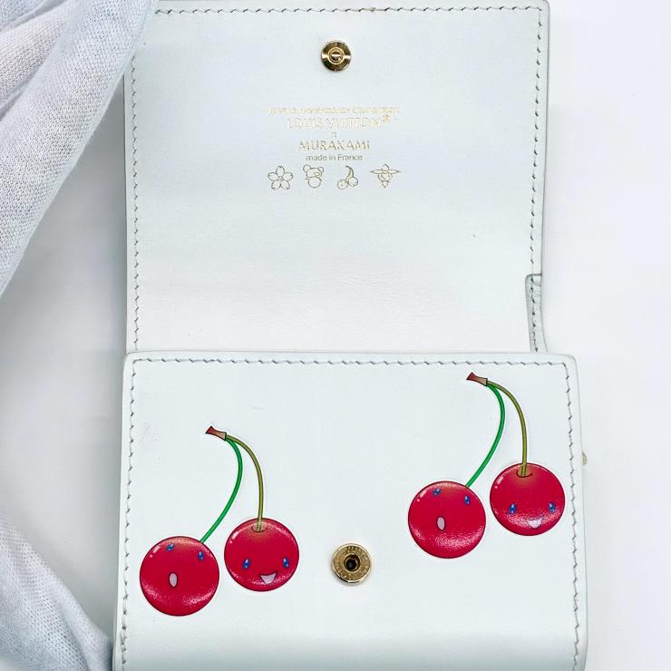 LOUIS VUITTON ルイ・ヴィトン 村上隆 ポルトフォイユ カプシーヌ タイニー 二つ折り 財布 M14298 ★美品★ ★箱付、RFID反応有★