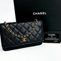 CHANEL シャネル CF WOC チェーンウォレット ショルダーバッグ マトラッセ キャビアスキン ブラック ★美品★ ★箱 袋 ギャラ付★