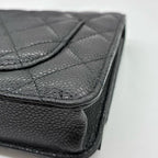 CHANEL シャネル CF WOC チェーンウォレット ショルダーバッグ マトラッセ キャビアスキン ブラック ★美品★ ★箱 袋 ギャラ付★