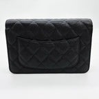 CHANEL シャネル CF WOC チェーンウォレット ショルダーバッグ マトラッセ キャビアスキン ブラック ★美品★ ★箱 袋 ギャラ付★