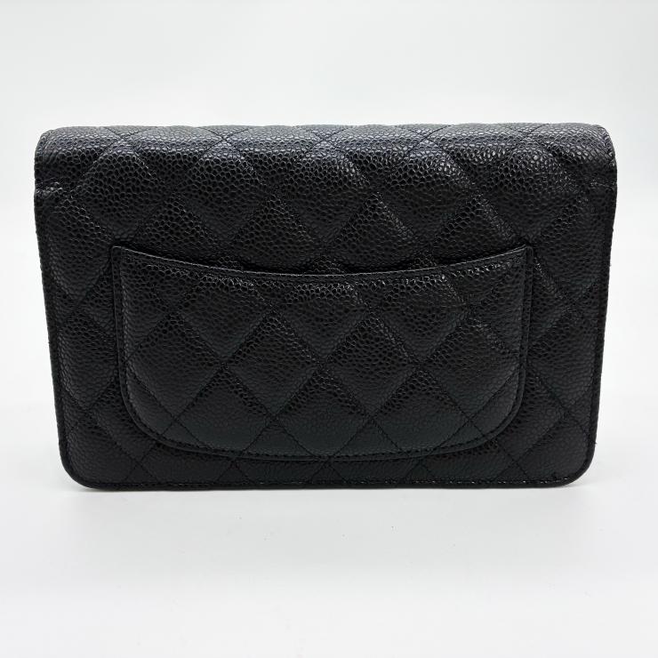 CHANEL シャネル CF WOC チェーンウォレット ショルダーバッグ マトラッセ キャビアスキン ブラック ★美品★ ★箱 袋 ギャラ付★