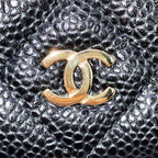 CHANEL シャネル CF WOC チェーンウォレット ショルダーバッグ マトラッセ キャビアスキン ブラック ★美品★ ★箱 袋 ギャラ付★