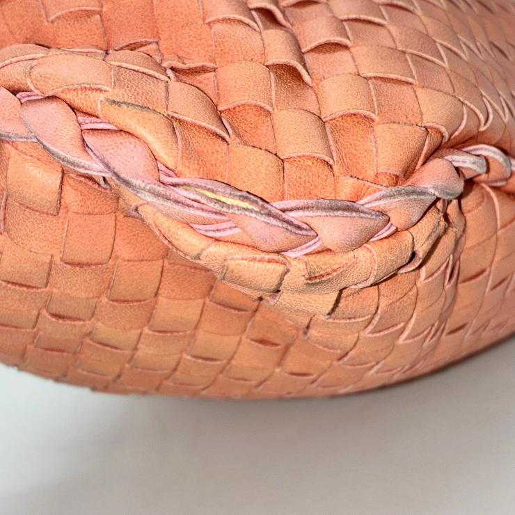BOTTEGA VENETA ボッテガヴェネタ イントレチャート ホーボー トートバッグ ピンク ★ミラー付★