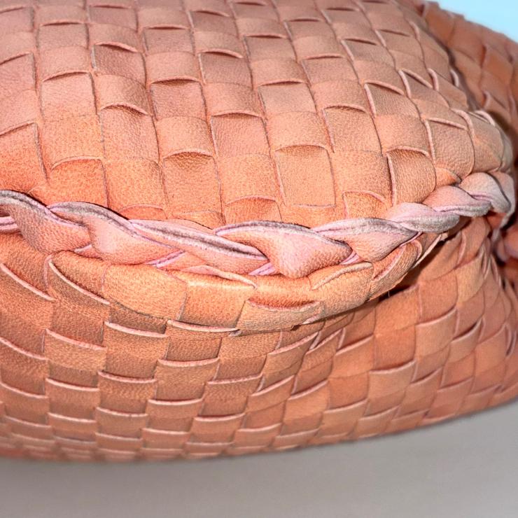 BOTTEGA VENETA ボッテガヴェネタ イントレチャート ホーボー トートバッグ ピンク ★ミラー付★
