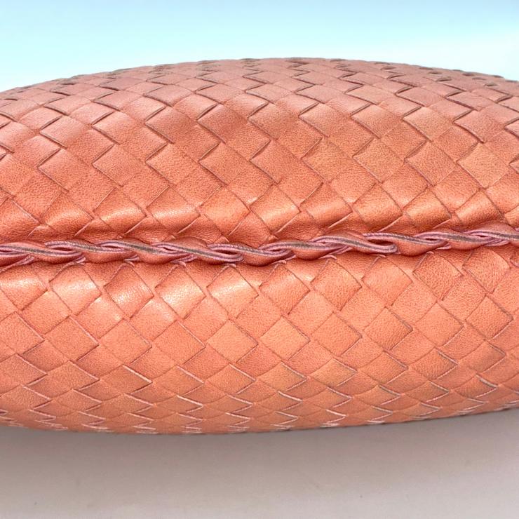 BOTTEGA VENETA ボッテガヴェネタ イントレチャート ホーボー トートバッグ ピンク ★ミラー付★