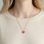 VanCleef ＆ Arpels ヴァンクリーフ＆アーペル ヴァンクリ アルハンブラ スウィート カーネリアン ハート ネックレス Au750 K18 ピンクゴールド ★箱付★★美品★