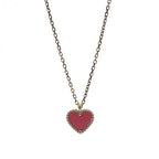 VanCleef ＆ Arpels ヴァンクリーフ＆アーペル ヴァンクリ アルハンブラ スウィート カーネリアン ハート ネックレス Au750 K18 ピンクゴールド ★箱付★★美品★