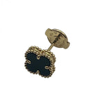 VanCleef ＆ Arpels ヴァンクリーフ＆アーペル ヴァンクリ スウィートアルハンブラ オニキス ピアス アクセサリー K18 750 イエローゴールド ★美品★★ギャラ付★