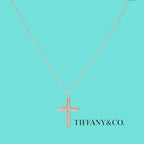 Tiffany&Co. ティファニー コンケーブ クロス ネックレス SV925 シルバー アクセサリー ★美品★★箱付★