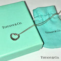 TIFFANY&Co. ティファニー オープンハート ピンクサファイア ネックレス アクセサリー シルバー Silver 925 ★箱・袋付★ ★美品★
