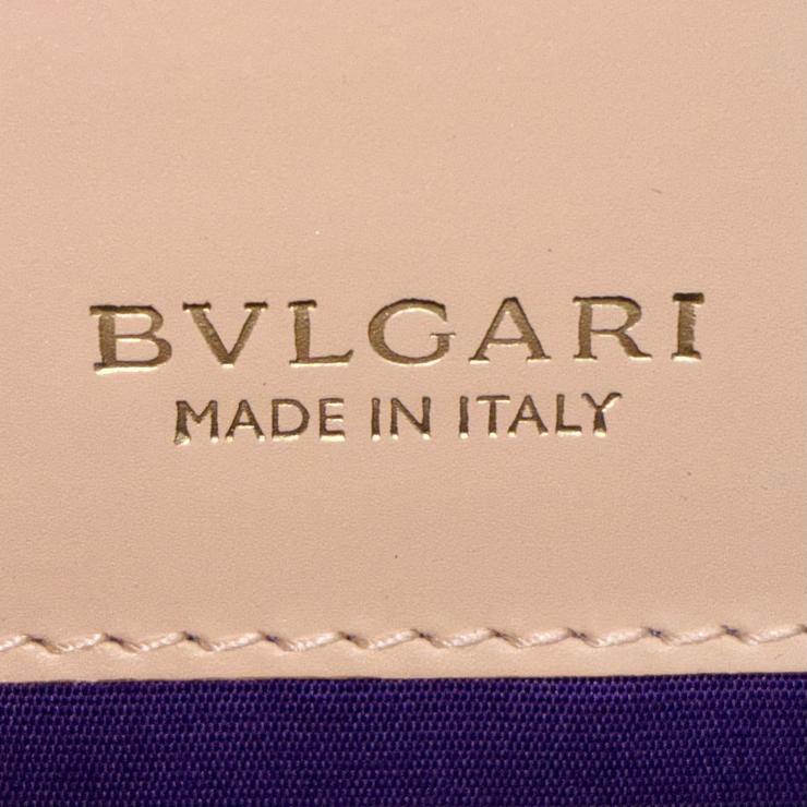 BVLGARI ブルガリ セルペンティ フォーエバー レザー チェーン ショルダー クロスボディバッグ ピンクベージュ ★美品★