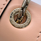 BVLGARI ブルガリ セルペンティ フォーエバー レザー チェーン ショルダー クロスボディバッグ ピンクベージュ ★美品★