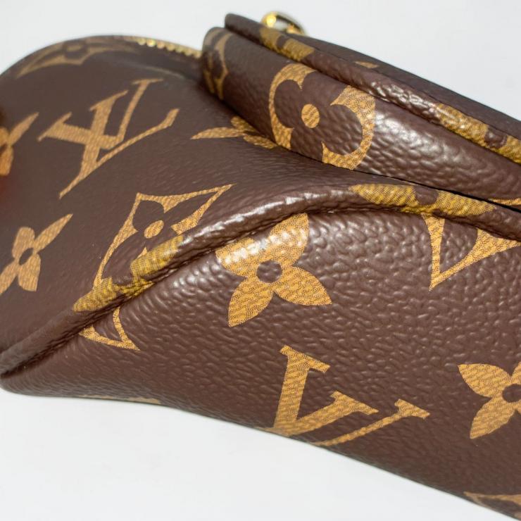 LOUIS VUITTON ルイ・ヴィトン 村上隆 モノグラム ミニ バムバッグ ショルダー M13449 ブラウン RFID反応有 ★極美品★ ★箱、袋付★