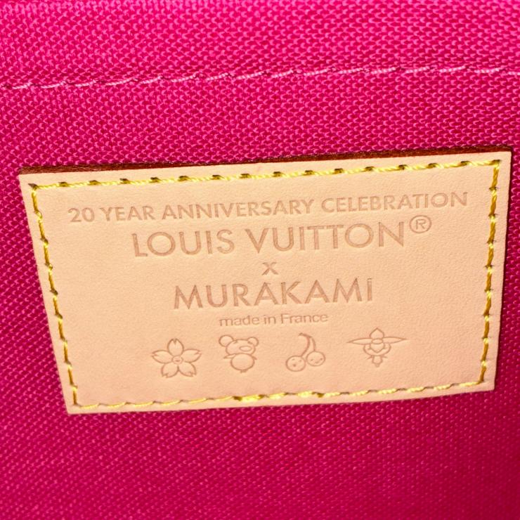 LOUIS VUITTON ルイ・ヴィトン 村上隆 モノグラム ネヴァーフルMM M13271 ブラウン RFID反応有 ★極美品★ ★ポーチ、箱、袋付★