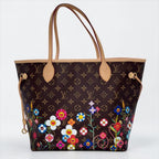 LOUIS VUITTON ルイ・ヴィトン 村上隆 モノグラム ネヴァーフルMM M13271 ブラウン RFID反応有 ★極美品★ ★ポーチ、箱、袋付★