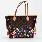 LOUIS VUITTON ルイ・ヴィトン 村上隆 モノグラム ネヴァーフルMM M13271 ブラウン RFID反応有 ★極美品★ ★ポーチ、箱、袋付★