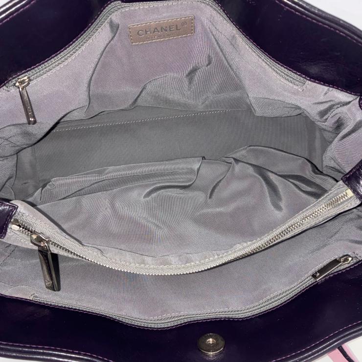 CHANEL シャネル ココマーク エグゼクティブ トートバッグ ラムスキン ピンク シルバー金具 12番台 ★インナーポーチ付★