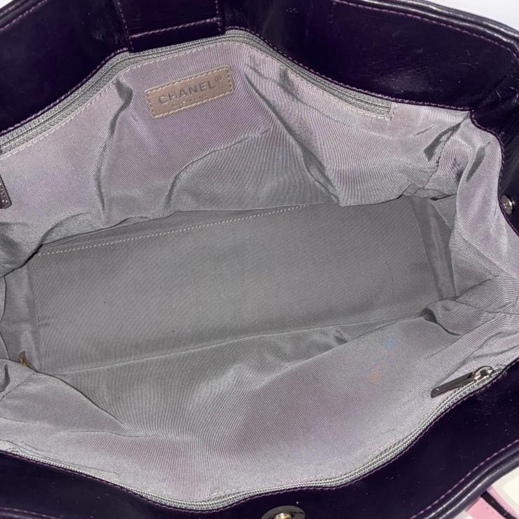 CHANEL シャネル ココマーク エグゼクティブ トートバッグ ラムスキン ピンク シルバー金具 12番台 ★インナーポーチ付★