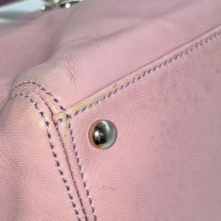CHANEL シャネル ココマーク エグゼクティブ トートバッグ ラムスキン ピンク シルバー金具 12番台 ★インナーポーチ付★