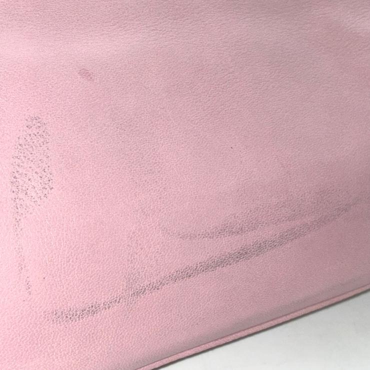CHANEL シャネル ココマーク エグゼクティブ トートバッグ ラムスキン ピンク シルバー金具 12番台 ★インナーポーチ付★
