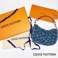LOUIS VUITTON ルイ・ヴィトン モノグラム デニム ポシェット・バレー ハンドバッグ ブルー RFID反応済 ★極美品★ ★箱・袋付★