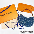 LOUIS VUITTON ルイ・ヴィトン モノグラム デニム ポシェット・バレー ハンドバッグ ブルー RFID反応済 ★極美品★ ★箱・袋付★