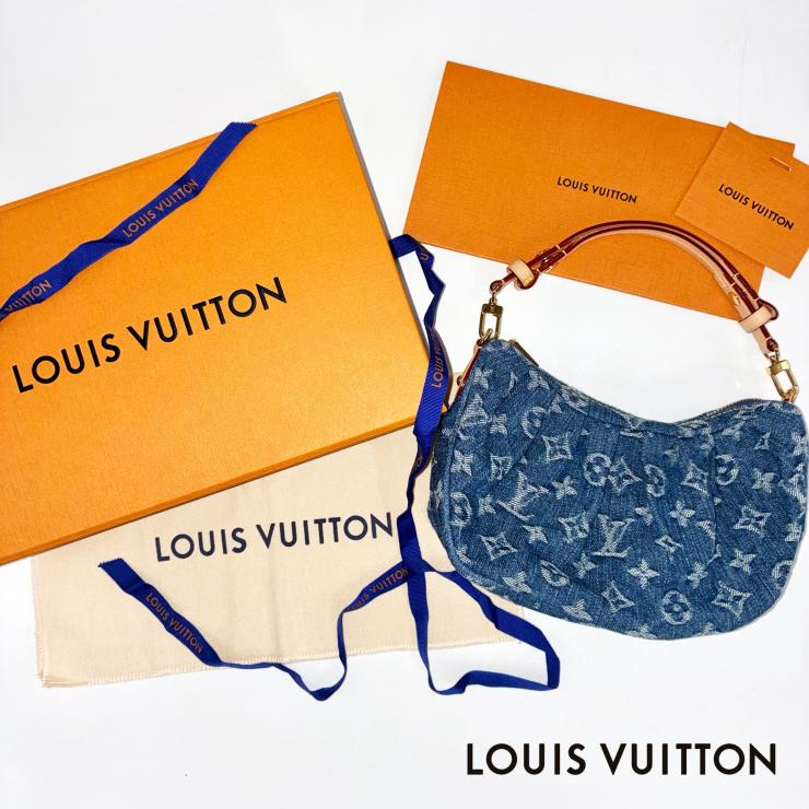 LOUIS VUITTON ルイ・ヴィトン モノグラム デニム ポシェット・バレー ハンドバッグ ブルー RFID反応済 ★極美品★ ★箱・袋付★