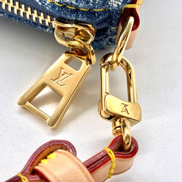 LOUIS VUITTON ルイ・ヴィトン モノグラム デニム ポシェット・バレー ハンドバッグ ブルー RFID反応済 ★極美品★ ★箱・袋付★