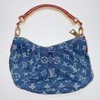 LOUIS VUITTON ルイ・ヴィトン モノグラム デニム ポシェット・バレー ハンドバッグ ブルー RFID反応済 ★極美品★ ★箱・袋付★