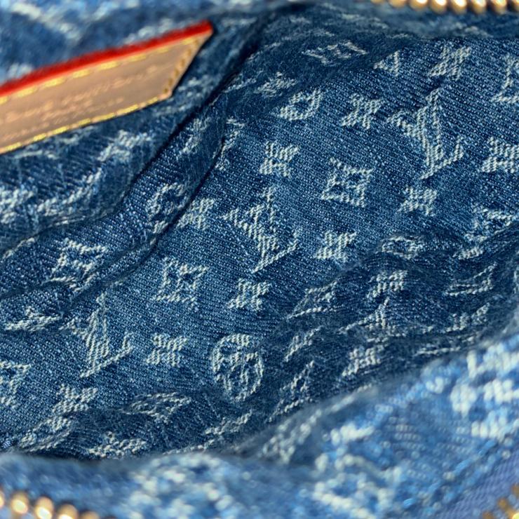 LOUIS VUITTON ルイ・ヴィトン モノグラム デニム ポシェット・バレー ハンドバッグ ブルー RFID反応済 ★極美品★ ★箱・袋付★