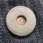CHANEL シャネル 夜間飛行 ナイトフライト チェーン トートバッグ デニム ゴールド金具 チャーム付 10番台 ★希少★ ★美品★