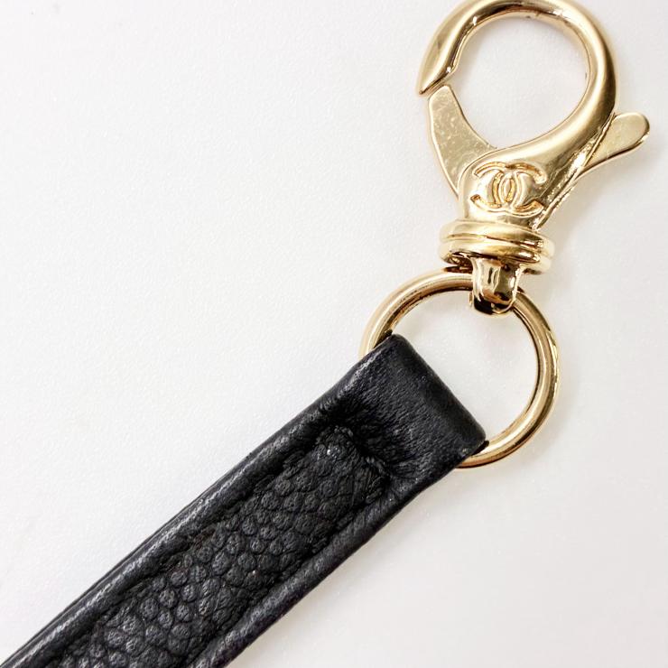 CHANEL シャネル ビジネスアフィニティ マトラッセ キャビアスキン 2WAY ハンドバッグ ショルダー ゴールド金具 ブラック ★美品★