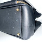 CHANEL シャネル ビジネスアフィニティ マトラッセ キャビアスキン 2WAY ハンドバッグ ショルダー ゴールド金具 ブラック ★美品★